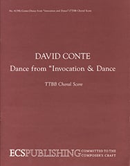 Dance TTBB choral sheet music cover Thumbnail